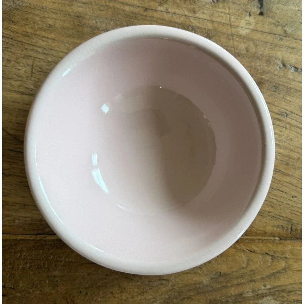 Le Creuset Stoneware Medium Feeding Bowl Pet Collection 18cm 450ml Pale Rose NEW